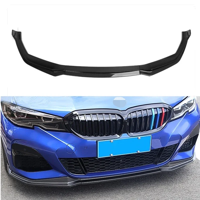 

3D style Car Front Bumper Splitter Lip Body Kit diffuser Lip Only For BMW BMW 3 Series G20 G28 2019 2020