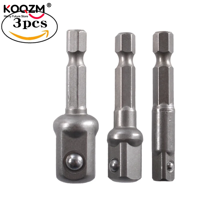 3 قطعة/المجموعة الكروم الفاناديوم الصلب محول القابس عرافة عرقوب إلى 1/4 "3/8" 1/2 "تمديد لقمة ثقب بار عرافة بت مجموعة أدوات كهربائية