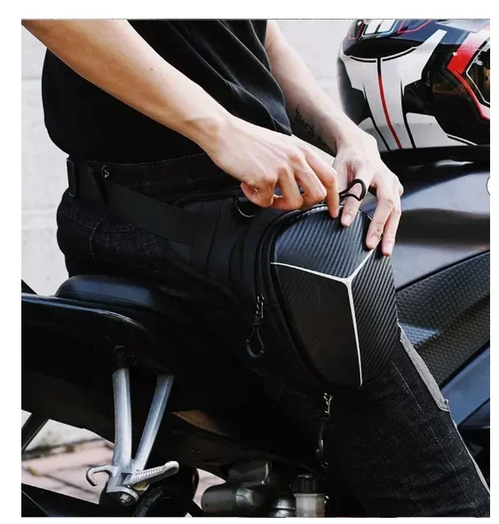 Motorcycle Bag Men Motorbike Leg Side Bag EVA Hard Shell Male Phone Waist Pack Motorcycle Drop Leg Bag Fanny Pack Belt Bum Bags1