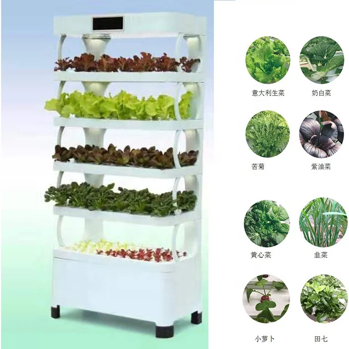 Vertical Hydroponics System Vegetable Grow Agricultural Greenhouses Indoor Hydroponics Planter