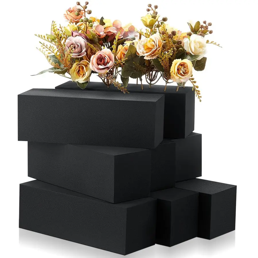 

12 шт. многоразовые цветочные пенопластовые блоки, водонепроницаемая, сухая цветочная пена для искусственных цветочных композиций, уличная цветочная коробка