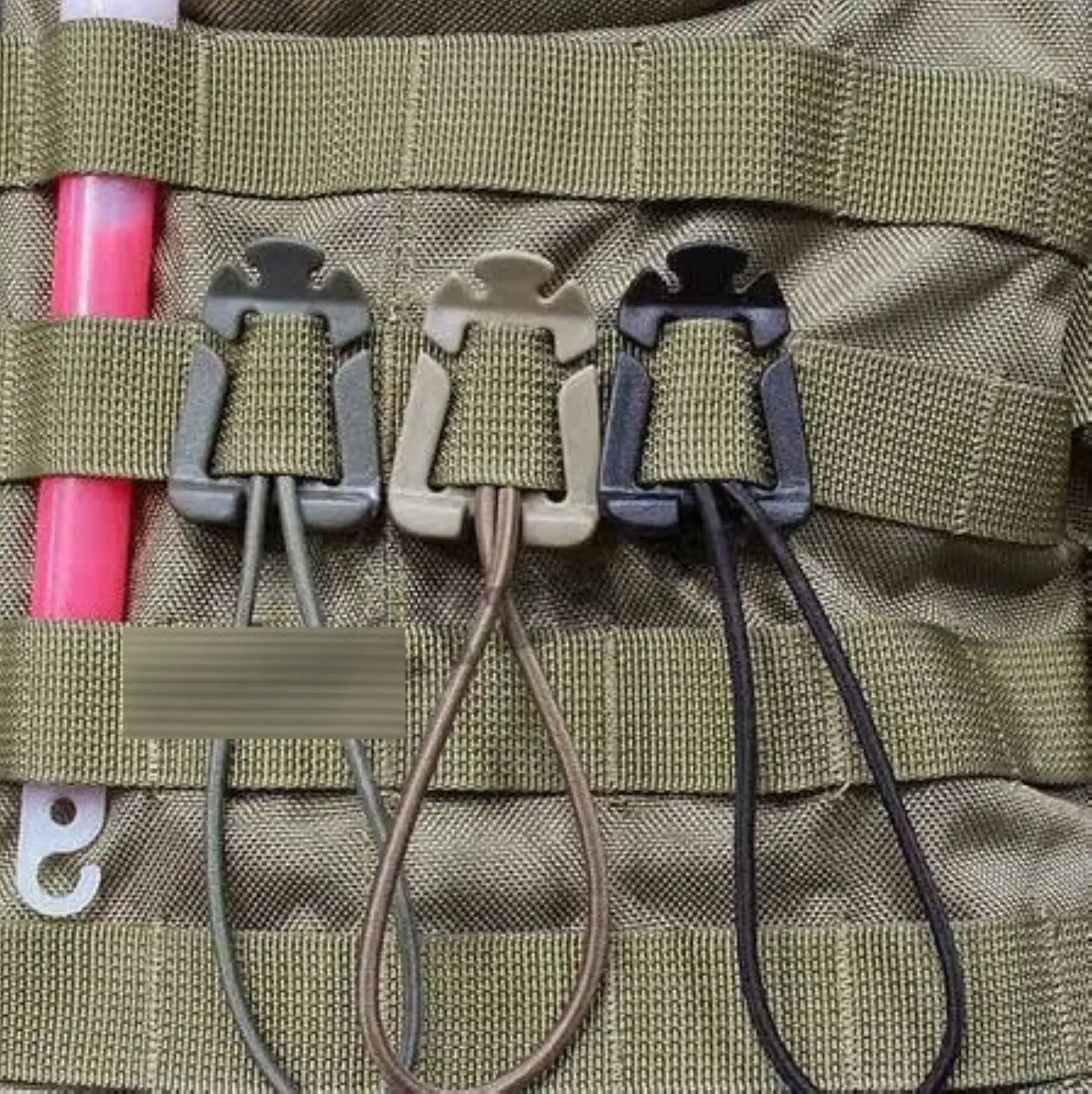 ITW Storage Hanging Webbing Buckle Elastic Band 1-inch Fabric 2.5cm Webbing Organization Fixation Buckle Cable Tie