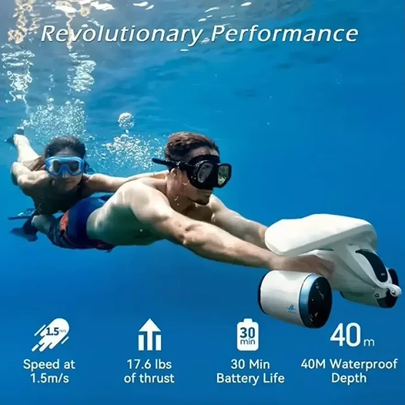 

Hot SalesUnderwater Scooter Sea Scooter Strong Dual Motors Speed Up To 1.5 M/s Lightweight & Portable Waterproof Up To 40 Meters
