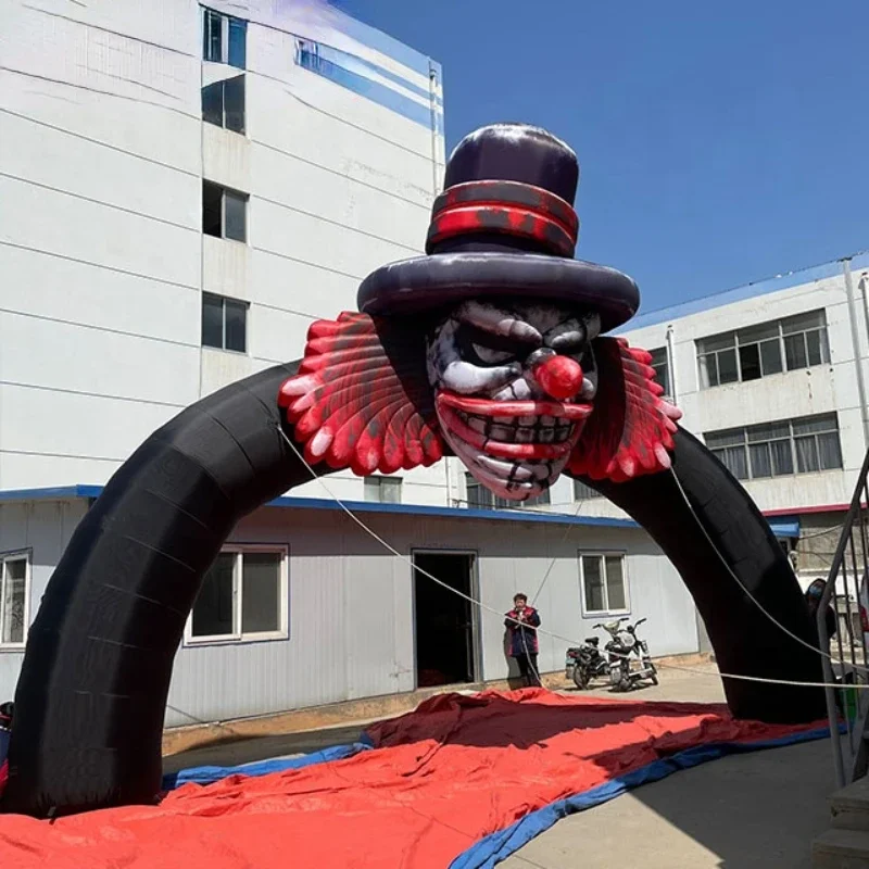 

Carnival Party clown archway inflatable scary clown monster with lighting