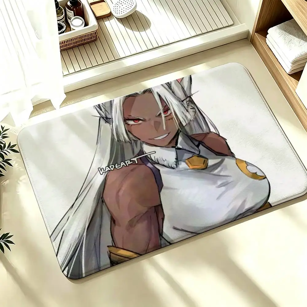 Rabbit Hero Mirko Shower Room Absorbent Small Floor Mat Soft Comfortable Decorative Foot Mat
