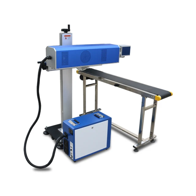 Quantum Laser 20W 30W 50W CO2 Flying Laser Marking Machine for Pipeline Wire and Cable Instrument Assembly Line Laser Marker