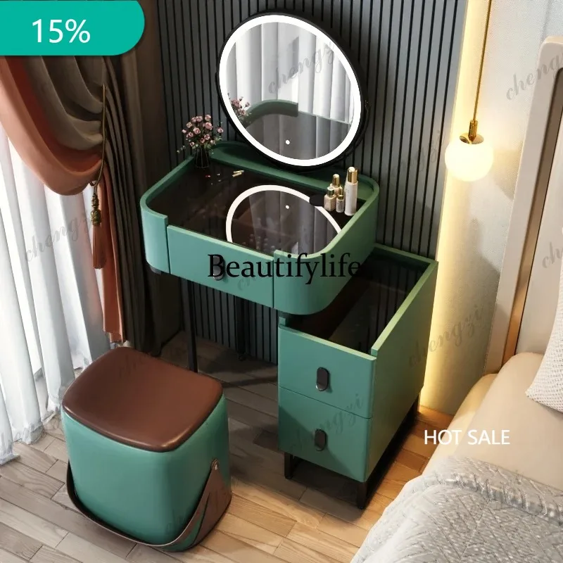 X173 Minimal Luxury Dressing Table Girl Organizer Makeup Room Dressing Table High End Texture Coiffeuse De Chambre Bedroom Furni
