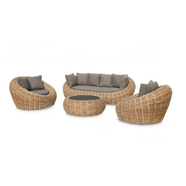 Modern Outdoor Garden Furniture, Wicker Rattan Furniture, Jurattan Furniture, 4 Pcs