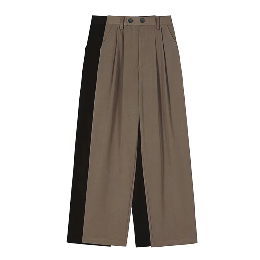 

American Sle Tall Men's Smooth Wide Leg Pants Retro Design Casual Long Trousers Youthful Vitali Sle Summer Faion