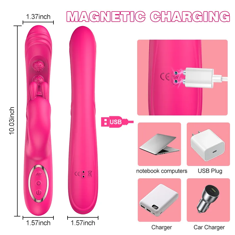 Portable Outdoor Mini Vibrator, 3D Ergonomic Shape, High Frequency Silent Adjustable, Waterproof Private Relax Massage Tool