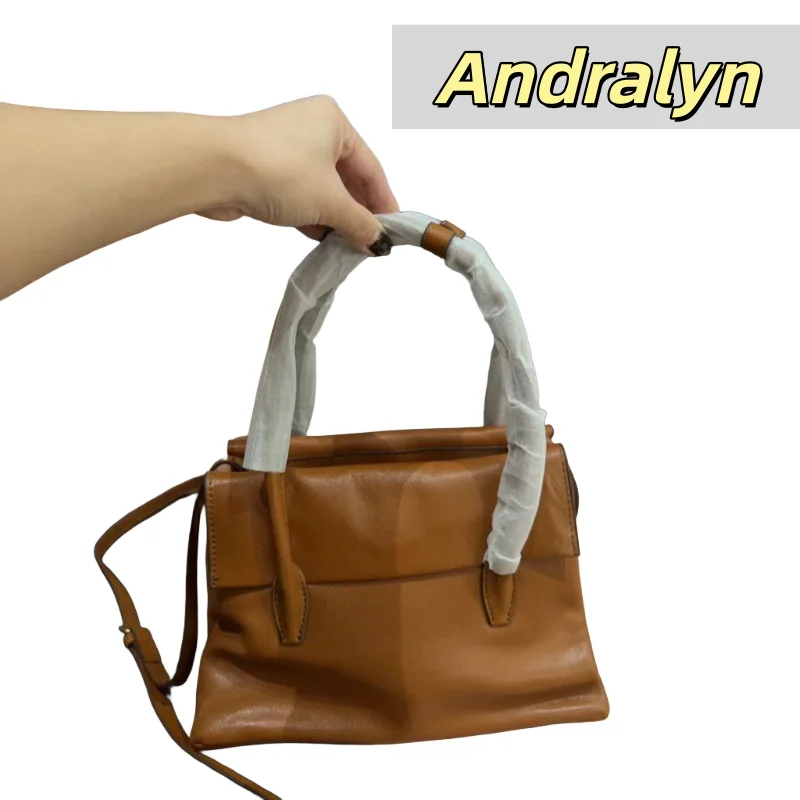 

Кожаная сумка-тоут в стиле ретро, пригородная портативная женская сумка-портфель, новинка 2025 года, расширенные модные портативные сумки большой вместимости под мышками