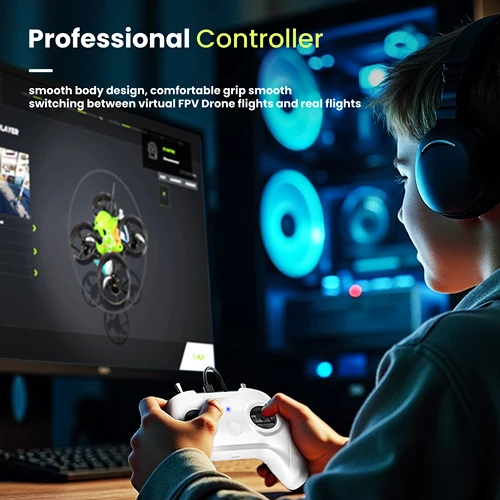 Imagen 2 del producto Simulador S8, adecuado para software de entrenamiento de máquinas de cruce de vapor, simulador de drones DJI, accesorios de control remoto de entrenamiento