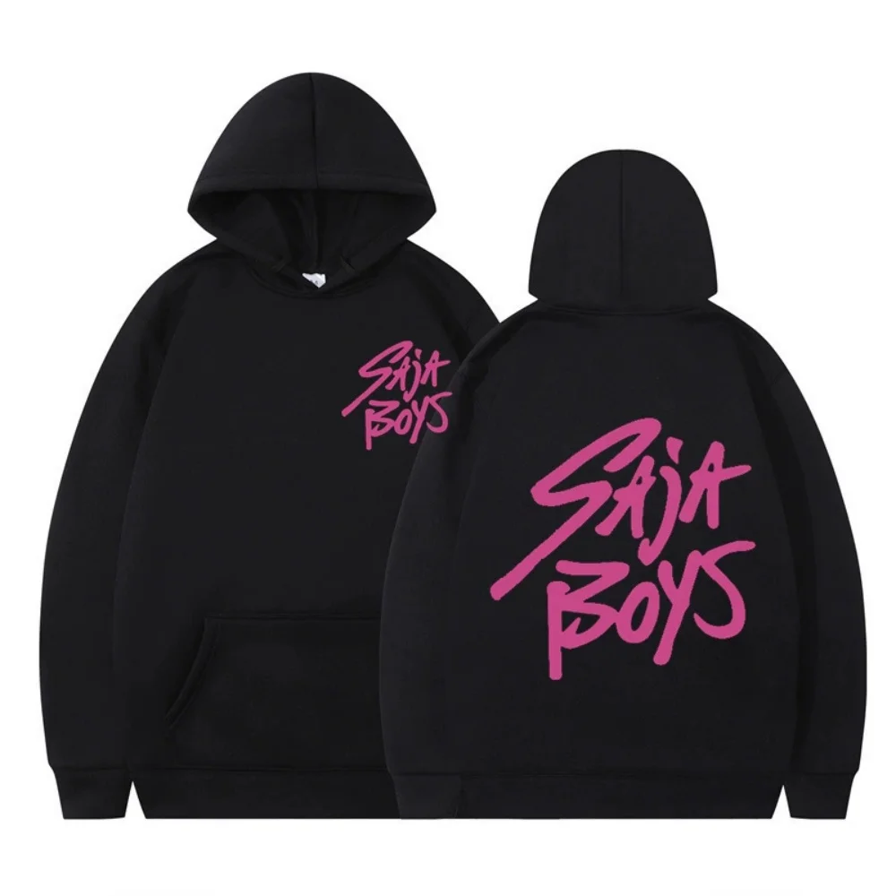 2025 New Saja Boys Hoodie Letter Spring and Autumn Men's Fashion Casual Versatile Hoodie