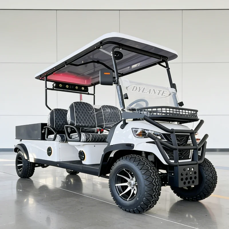 

Hot Selling Go Kart High Speed Lithium Battery Mini 2 4 Seater Upgraded Golf Cart with Rear Cargo Box