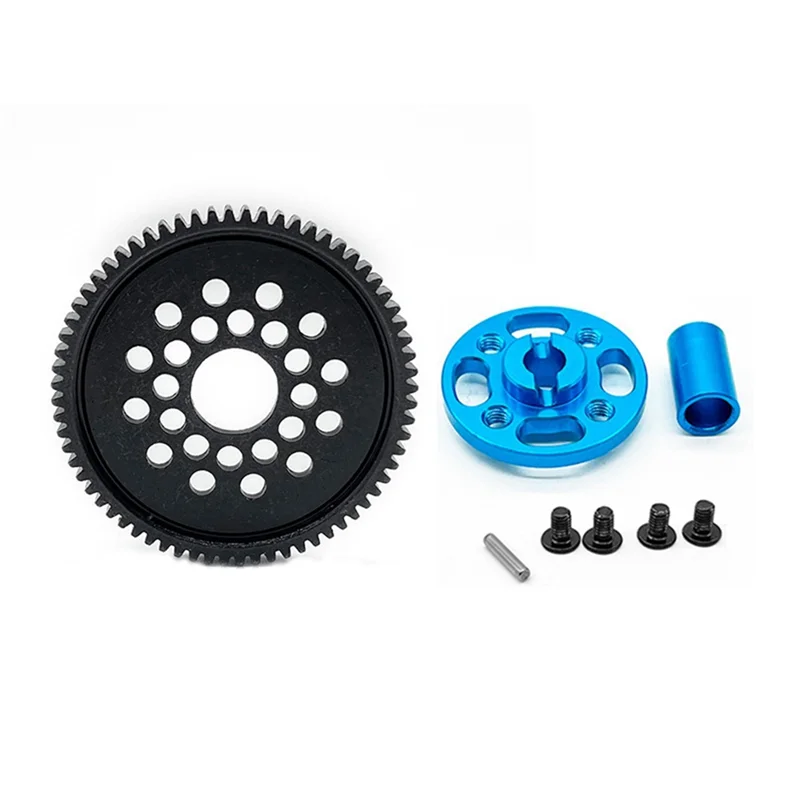 

ABUM-High Speed Metal Big Gear Kit (68T) Metal RC Car Accessories For Tamiya Tt02 Tt02d 1/10 Model Car