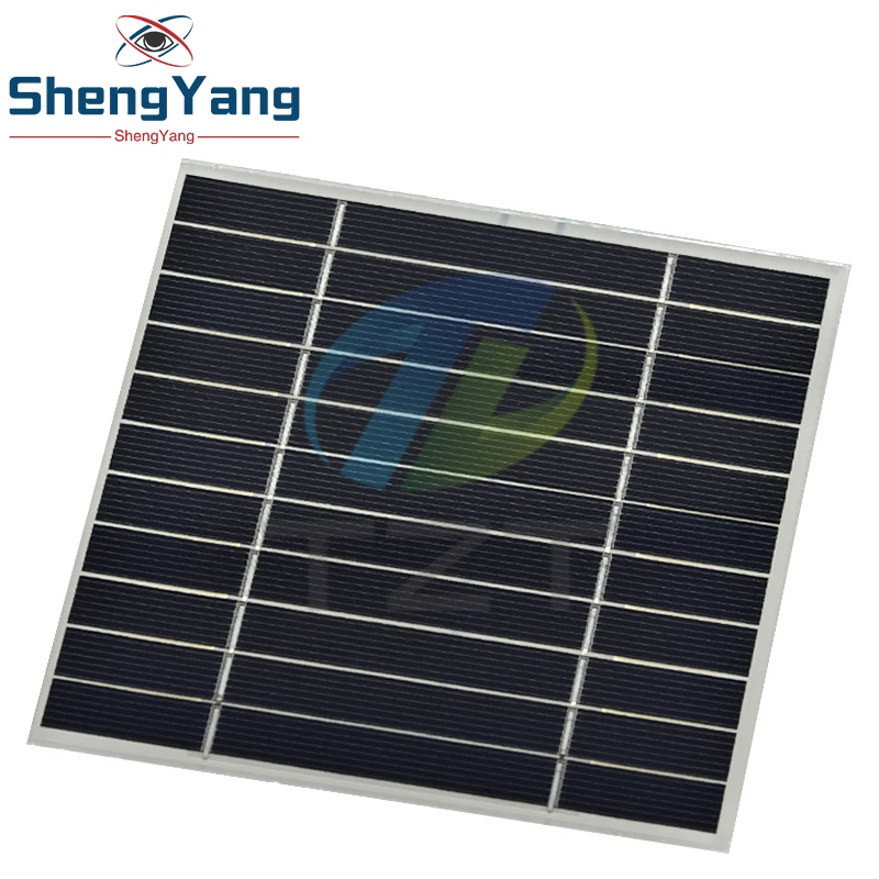 5.5V 2.5W 450mA Mini Solar Panel 128X125MM Solar Cell DIY For Light Cell Phone Toys Chargers Portable High Quality DIY Education