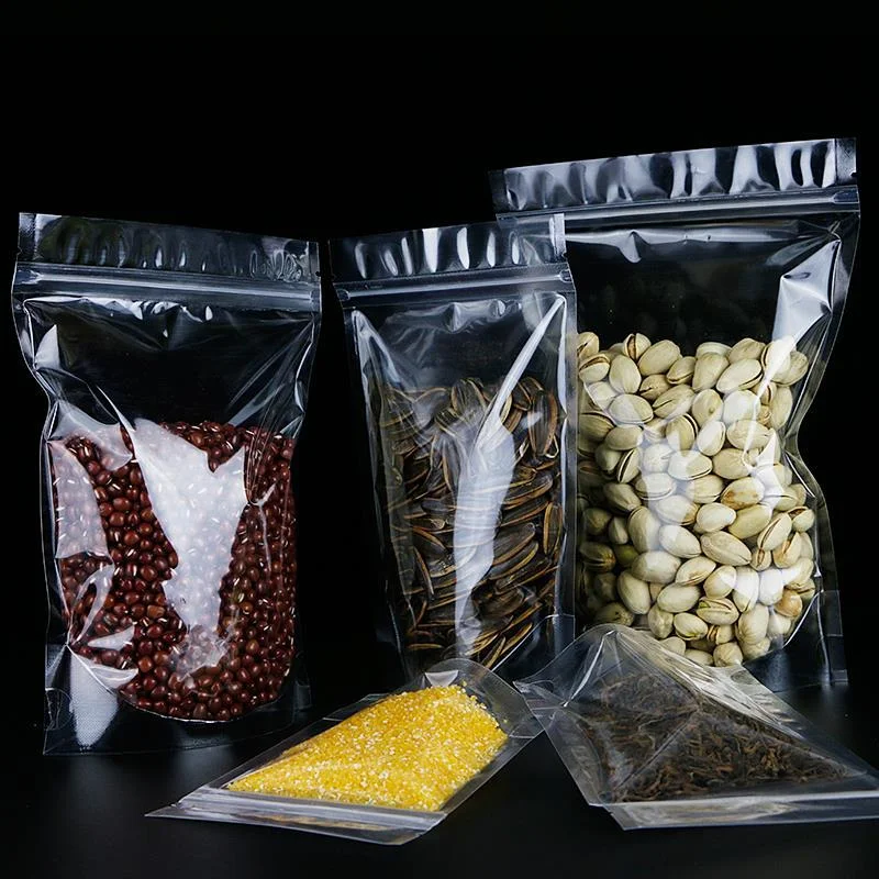 

200PCS/Transparentself-standingself-sealingbagswaterproof moisture-proofdustprooffood-gradematerialnutssnack packagingmusthave