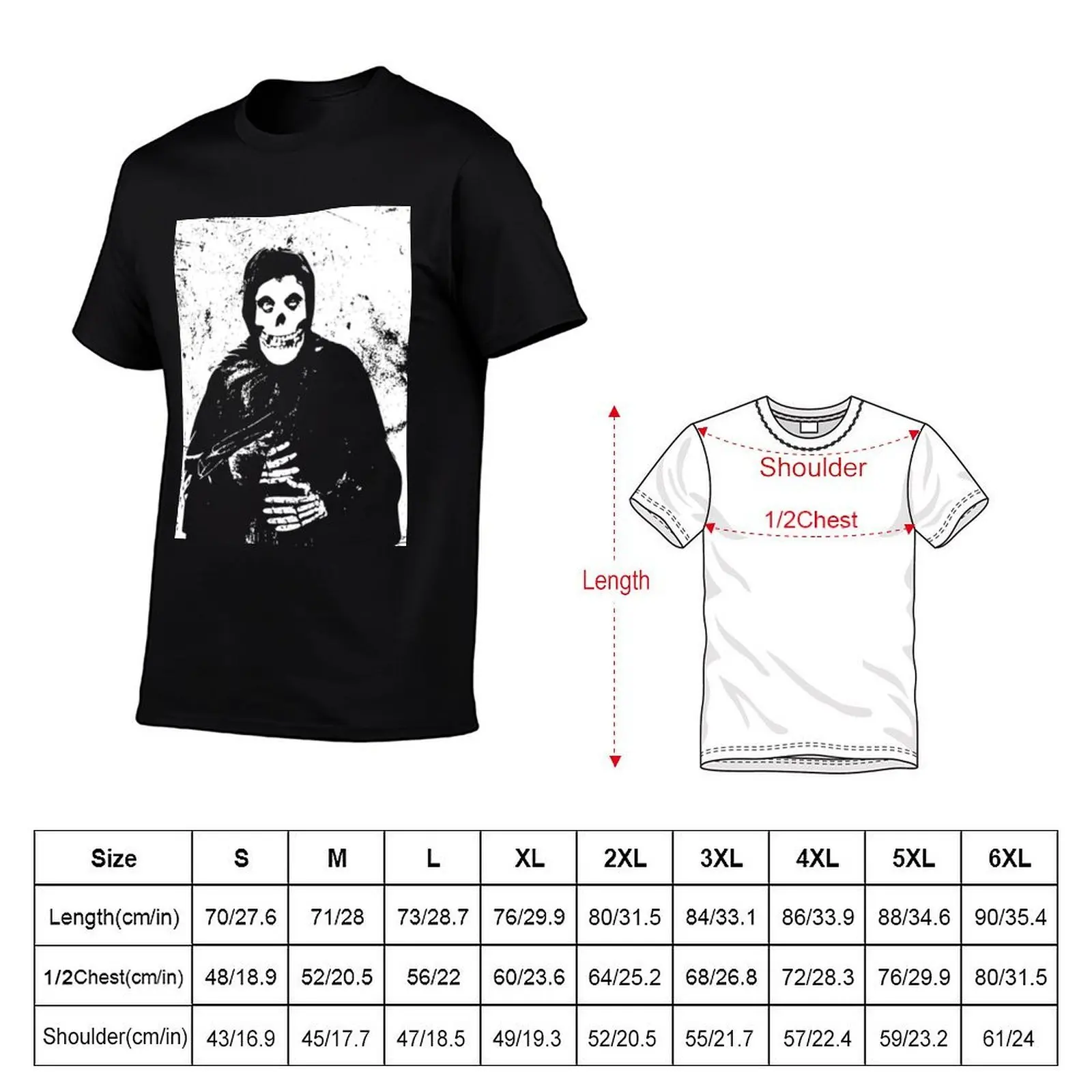 The crimson ghost - misfits T-Shirt topping anime clothes cotton t shirt men