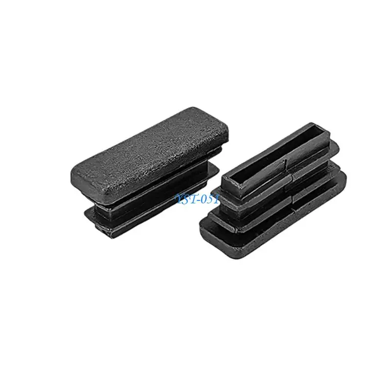 E15A 12Pcs Tubing End Cap Insert Blanking Stopper Furniture Leg Tube Insertion Plug