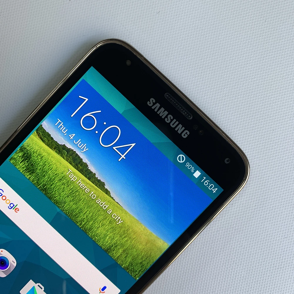 هاتف سامسونج جالاكسي S5 4G LTE الأصلي 5.1 "G900F 2GB RAM 16GB ROM 16MP + 2MP هاتف محمول أندرويد