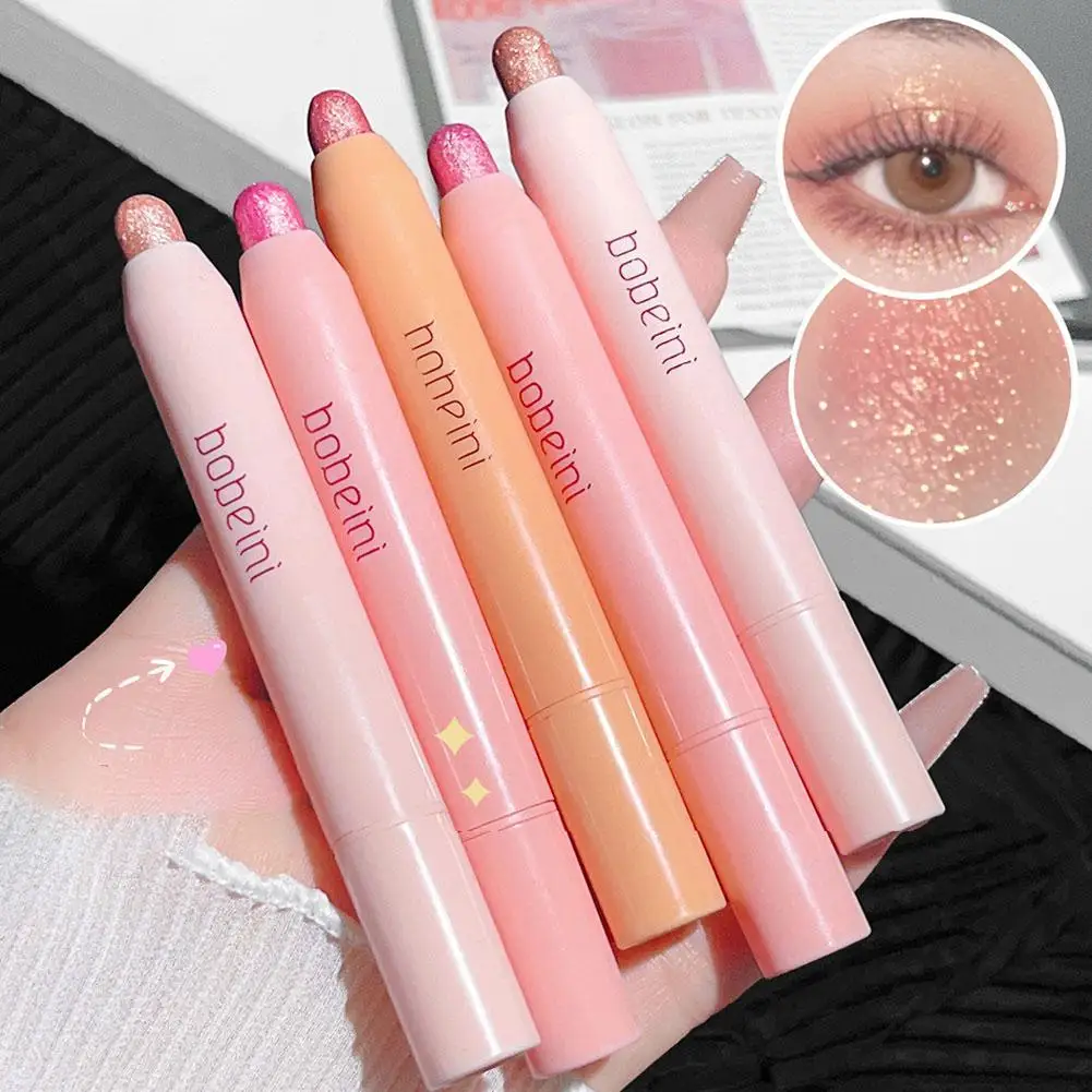 Pearlescent Shimmer Eyeshadow Stick Waterproof Glitter Professional Highlighter Pencil High-gloss Cosmetics Beauty Makeup