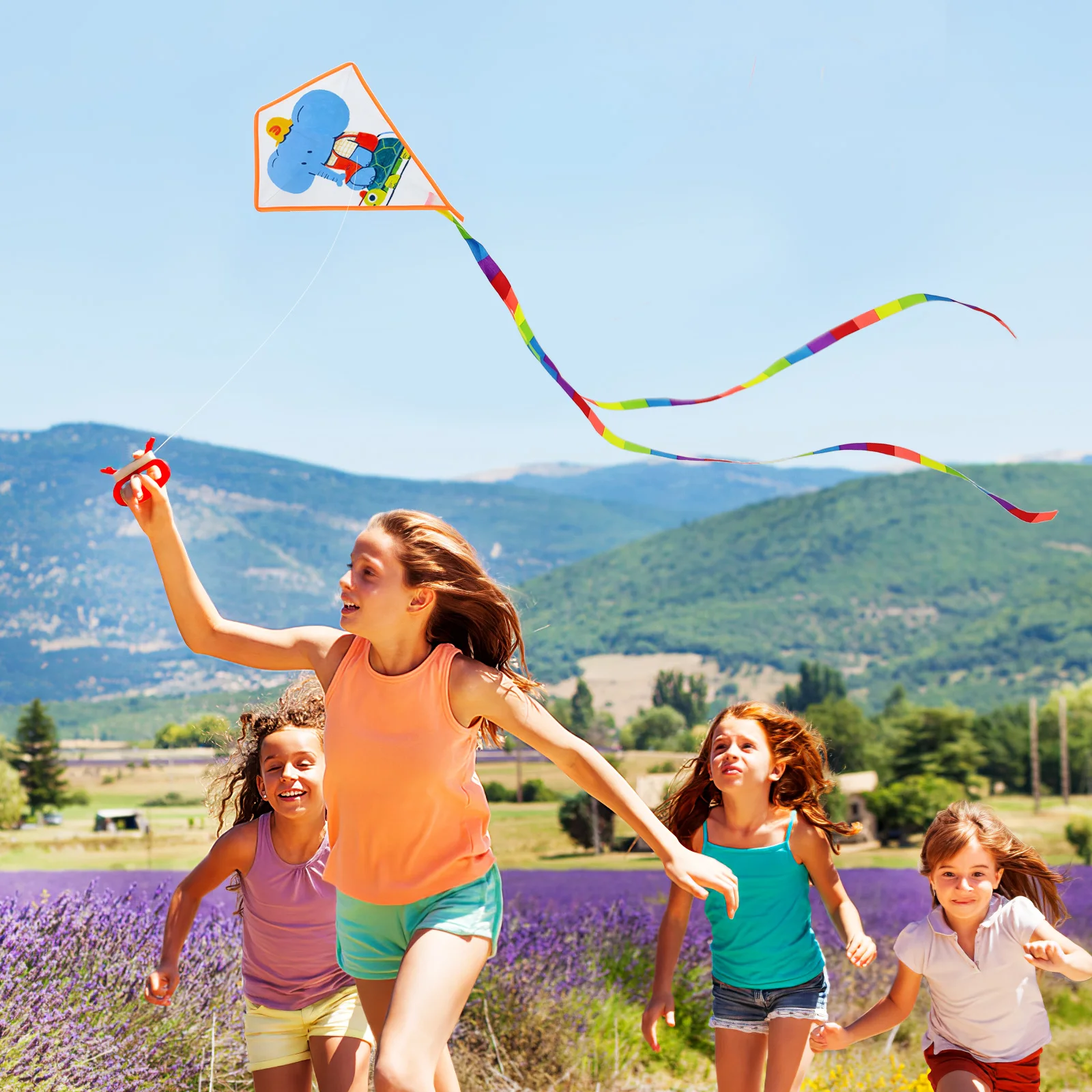 5Sets DIY Kite Making Kit Blank Vliegers voor Kinderen Creatieve Tekening Kleuren Schilderen Buiten Vliegers voor Kinderen Vlinder vlieger