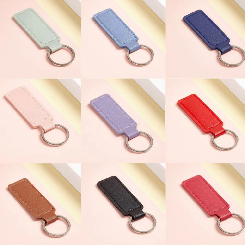 PU Leather Car Keychain Creative Personality Key Bag Pendant Men and Women DIY Stylish Keychain Easy To Motorcycle Keychain