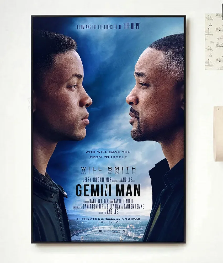 NP135 Home Decor Poster Silk Art Gemini Man Movie 1-Wall Sticker Decoration Christmas Gift Classic Fashion