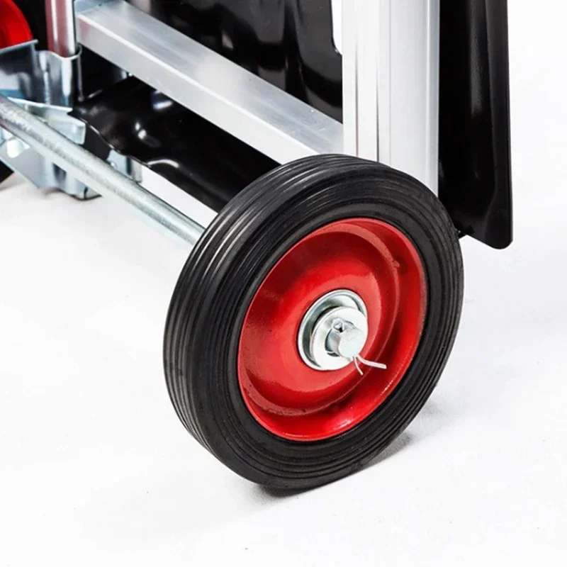 Nuevo carrito de equipaje plegable de cuatro ruedas, remolque de compras, carrito de logística exprés, placa de aluminio para manipulación de carga