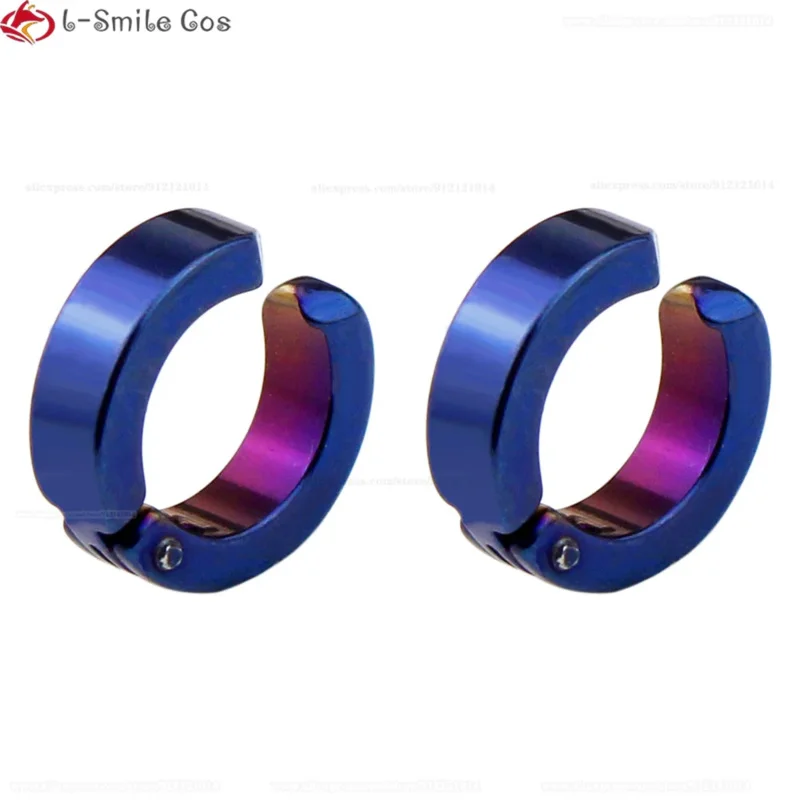 qq38Anime Cosplay Vanitas No Karte Wig Rambut Tahan Panas Biru Hitam Panjang 68cm Anting + Topi Wig