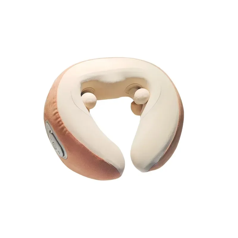 U Shaped Electric Neck Massager Pillow Memory Foam Support Portable Headrest for Travel Airplane Car Home Relaxation Therapy