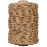 100M Natural Jute Rope 3MM 4Strand Twine for Garden Heavy Duty Craft Cord DIY Decorative Present Packaging