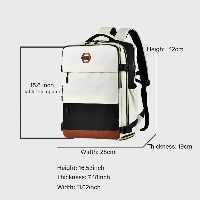 Outdoor Mountain Climbing Photography Classic Canvas Backpack 15.6inch Laptop Waterproof Men Women Camera Bag For DSLR Drones