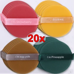 Colored Set Air Cushion Powder Puffs Breathable Thickened Folding Puff for Face Makeup Loose & Cosmetic Foundation Contouring
