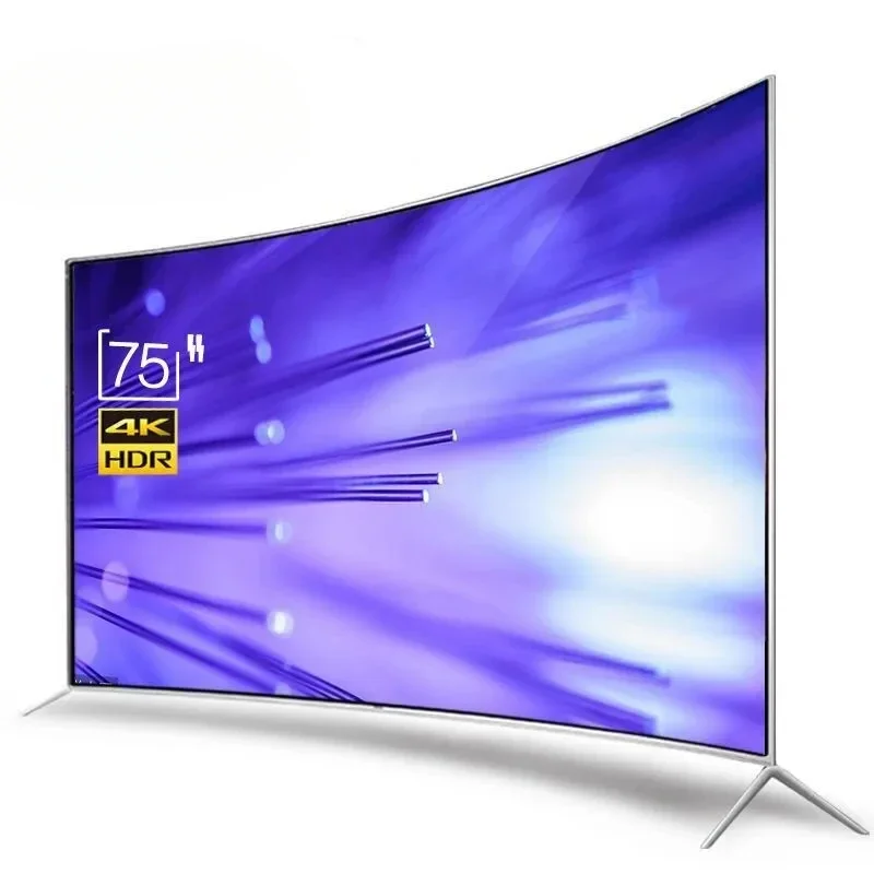 New Television 55 Inch Curved Smart Led TV 4K UHD LED Television Wifi Usb Video Fashion Design 55 inch smart tv 4k ultra hd