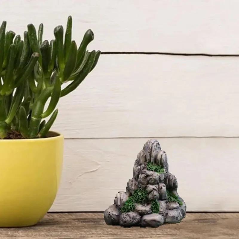Mini Montanha Miniatura Pedra Falsa, Artificial Hill Brinquedos, Bonsai Enfeites, Acessórios De Jardim De Fadas, Decoração Para Casa
