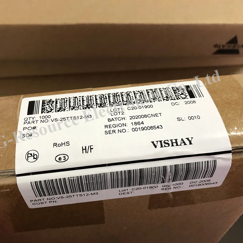 (10 قطعة) VS-25TTS12-M3 / VS-40TTS12-M3 TO-220 25TTS12 /40TTS12 SCR مقوم السيليكون الذي يتم التحكم فيه ترانزيل ذو تأثير ميداني أصلي جديد