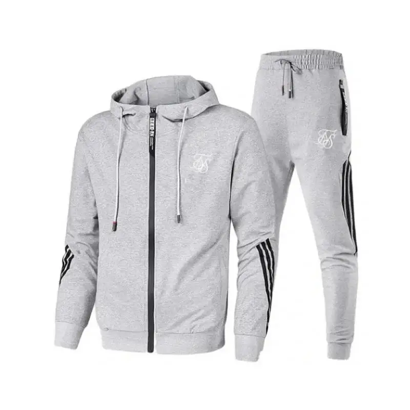 2024 new sik silk Mens Clothing Pullovers Sweater Men Tracksuits Hoodie Two Pieces + Pants Sports Shirts Fall Winter Track suit