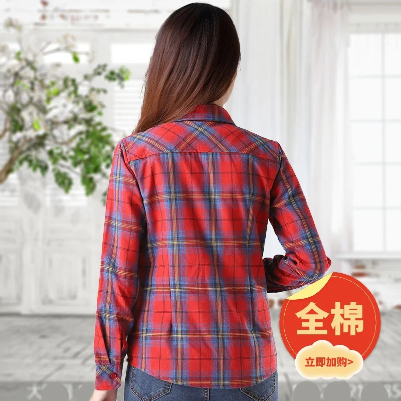 5XL Alle Katoen Vrouwen Shirts Blouse 2023 Nieuwe Zomer Herfst Casual Dunne Plaid Shirt Jas Tops Slanke Vrouwelijke Zon bescherming Jas