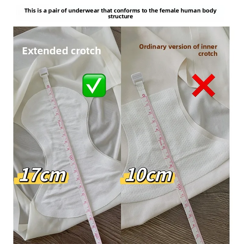 Women's Physiological Underwear Front Gear Extended Seamless Underwear Women's Middle Waist Physiological Menstrual Period