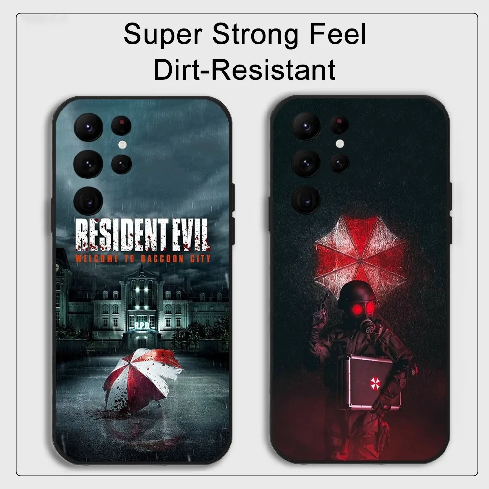 R-RESIDENT GAME EVILS Phone Case Samsung S series s20 s21 s22 s23 s24 FE Plus Ultra TPU Soft to Skin-friendly case