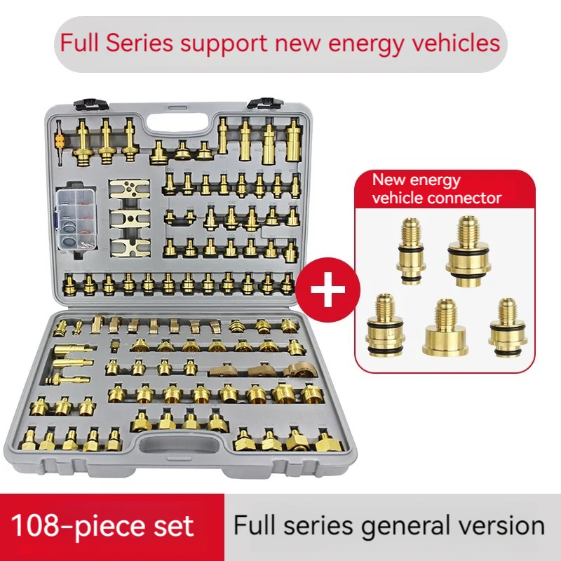 Universal Car Air Condition Leak Test Adapter Leak Detection Repair Kit Detector de Vazamento para a Europa América Ásia Apto para Ajuste