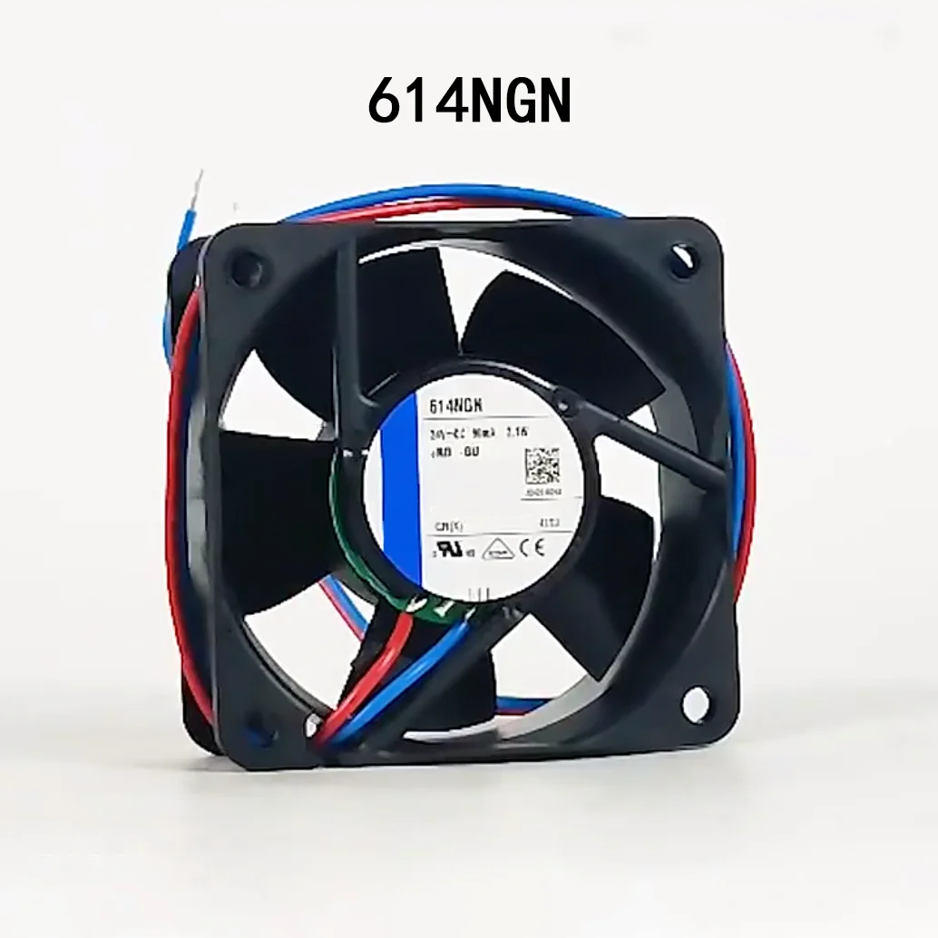 High-Airflow Case cooling fan 24VDC 2.1W 90mA 60*60*25MM 614NGN Server Multi-Speed Cooling
