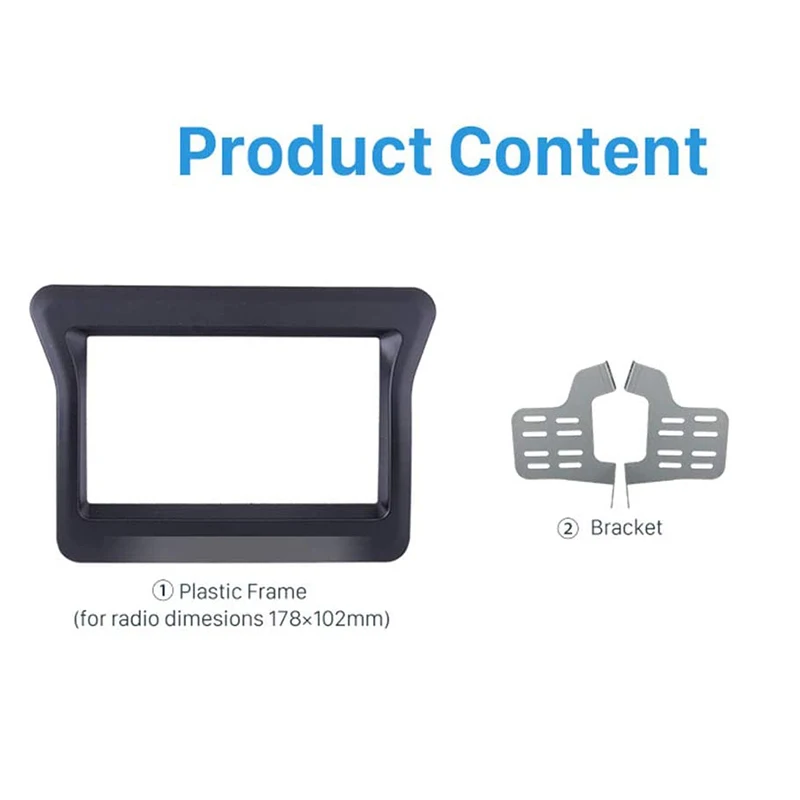 

Durable-2 Din Car Stereo Fascia For 2010 Nissan N400 Opel Movano Renault Master III Dash Panel Dash Bezel Kit Cover Trim
