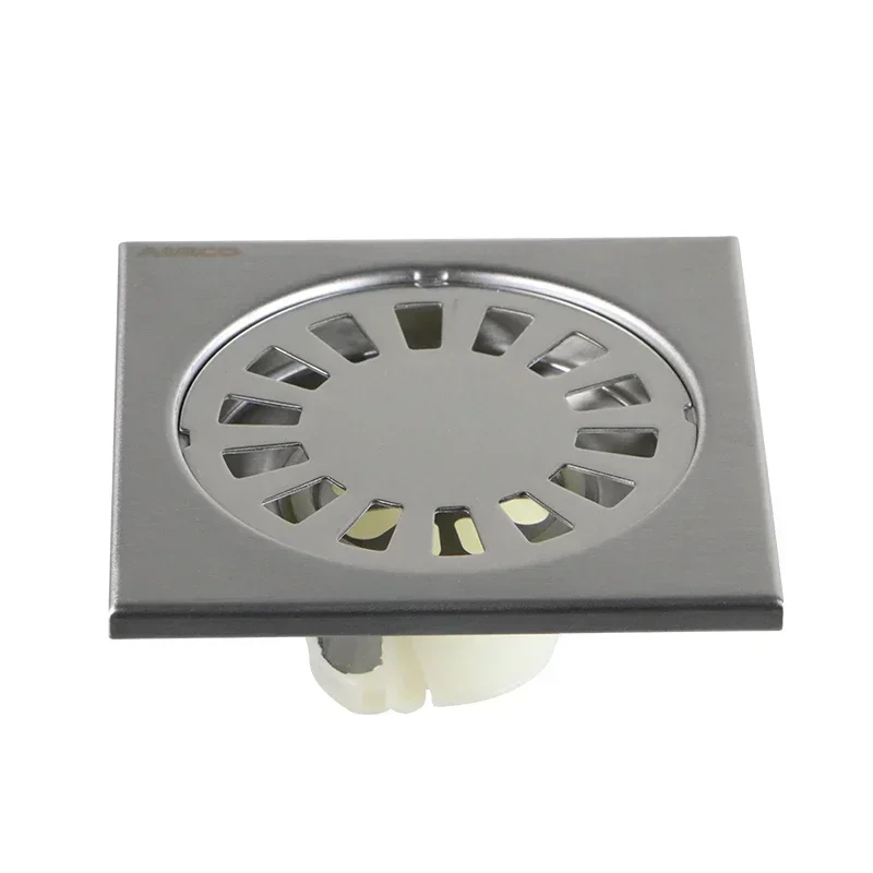 BP8310 50 Square Stainless Steel Floor Drains Anti-odor Drainer Shower Strainer Cover Deodorant for Kitchen Hotel Bathroom