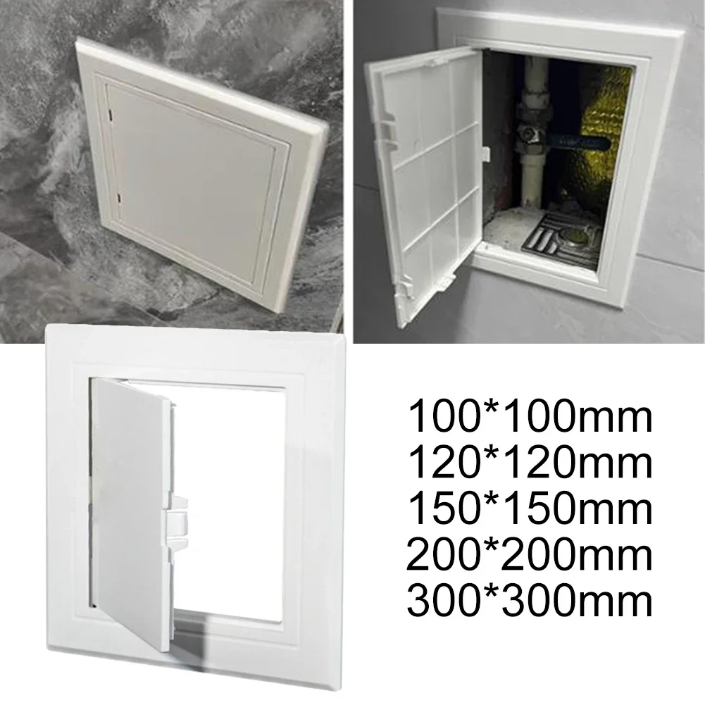 1pc Access Panel White ABS Inspection Port Wall Ceiling Decorative Hatch Cover Universal Plastic Push-Type Inspection Port Parts