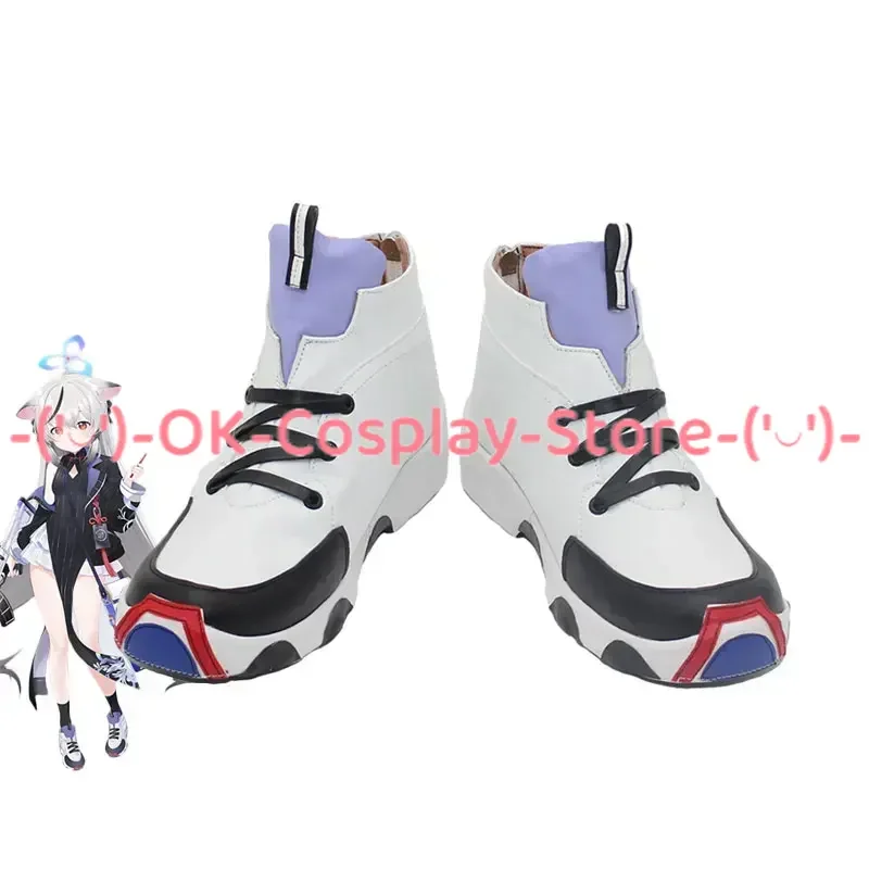 SUNOHARA KOKONA Cosplay Shoes PU Leather Shoes Halloween Carnival Boots Game Blue Archive Cosplay Prop Custom Made