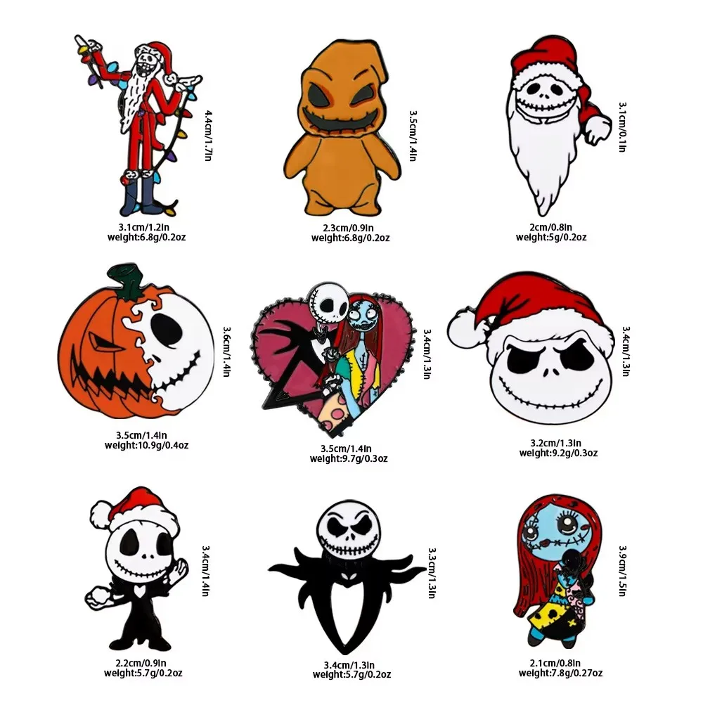 

The Nightmare Before Christmas Pins, Sally Metal Enamel Anime Badges for Backpack, Cartoon Brooches, Halloween Gift, Wholesale