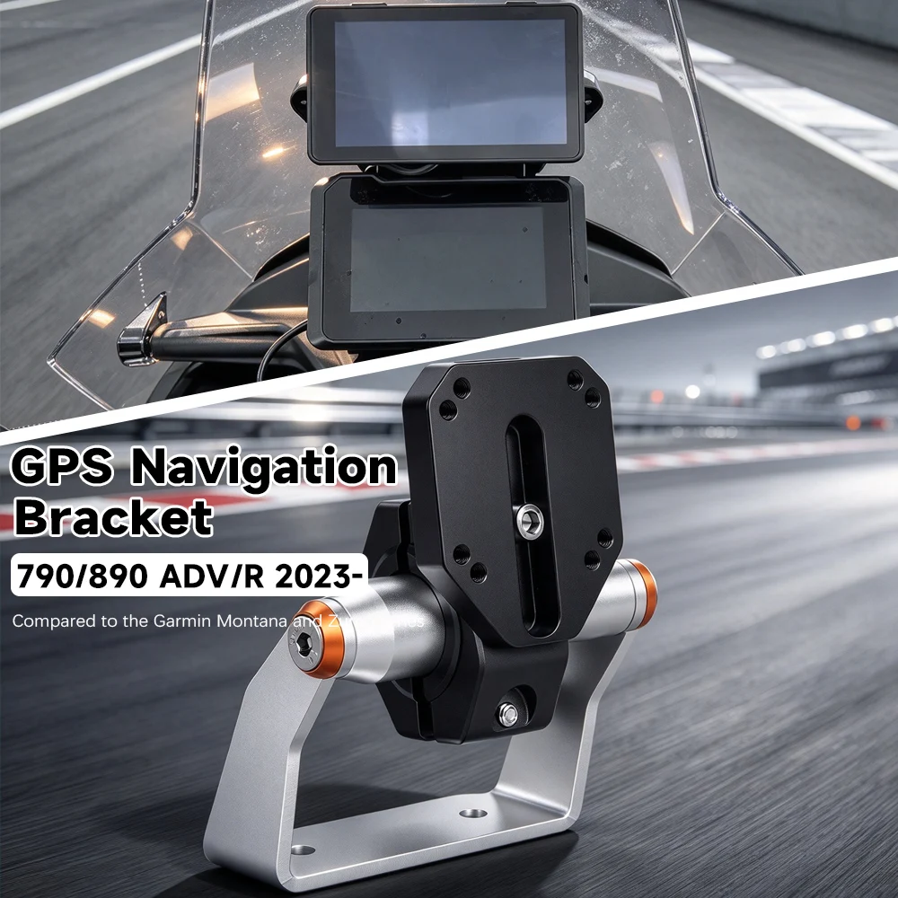 Motorcycle Navigation GPS Smartphone Holder Adjustable Mount Bracket For KTM 790 ADV 890 Adventure R/Rally 2023 2024 2025