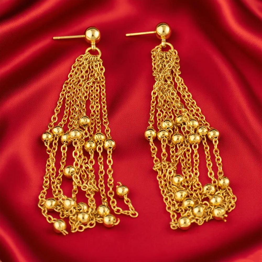 

Elegant Gold-Tone Bridal Jewelry Set for Women – African-Inspired Necklace, Earrings & Bracelet for Wedding Party Gift